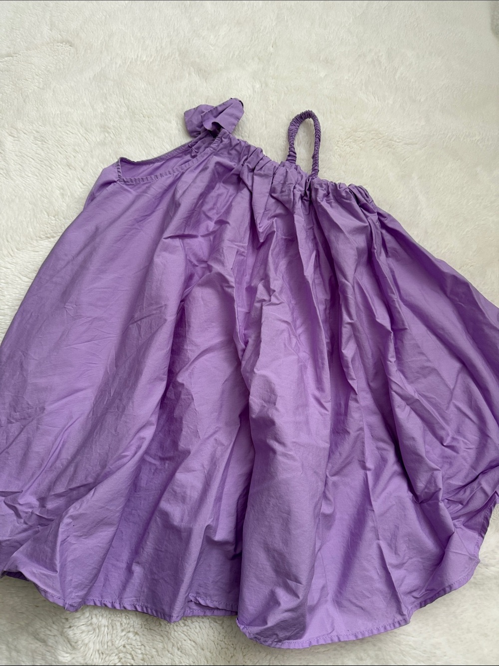 Zara Lilac Ruffled Strap Dress